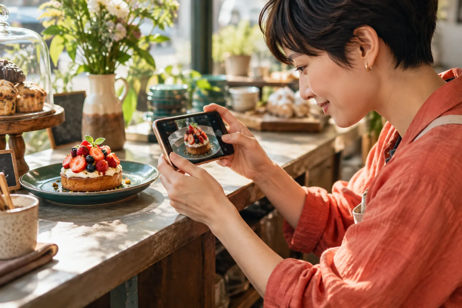 スマホで更新できるホームページを比較のテーマを表すAI生成イメージ
